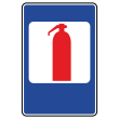 Дорожный знак 7.20 «Огнетушитель» (металл 0,8 мм, II типоразмер: 1050х700 мм, С/О пленка: тип А инженерная)